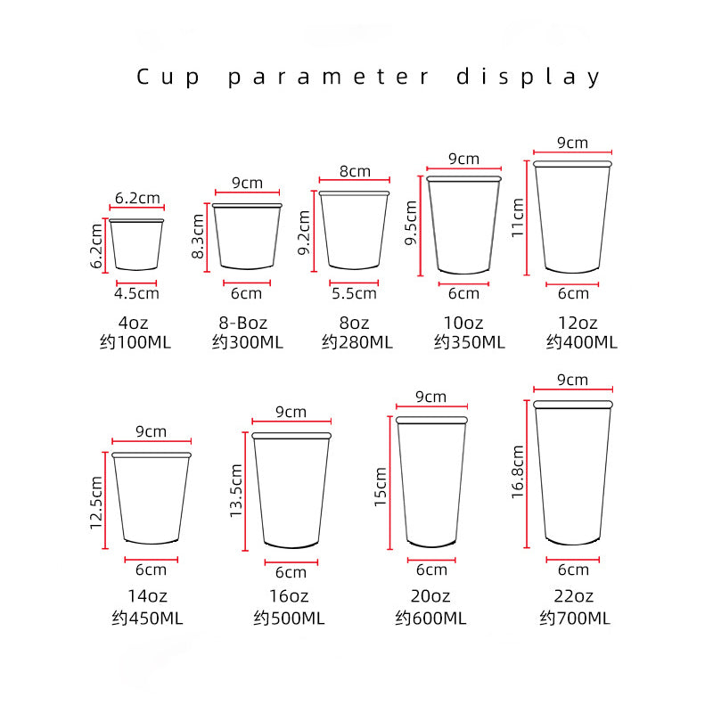 Custom PHA Biodegradable Paper Cups – Eco-Friendly Disposable Coffee, Tea & Hot Drink Cups Plastic Ban Friendly HL07CP302