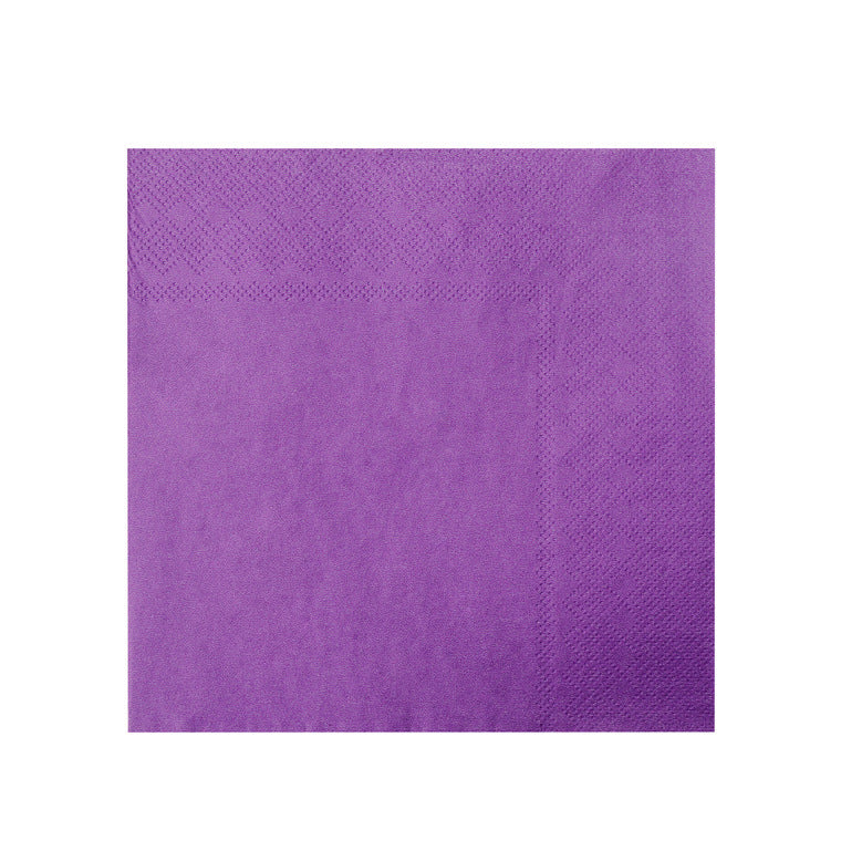 purple paper napkins