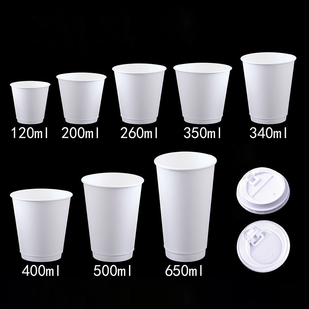 Disposable Coffee Cups Bulk – Custom Double Wall Insulated Paper Cups for Hot Drinks, Tea, Milk Tea & To Go HL07CP304