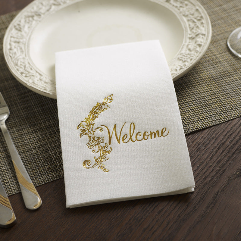 airlaid dinner napkins with hot stamping for events