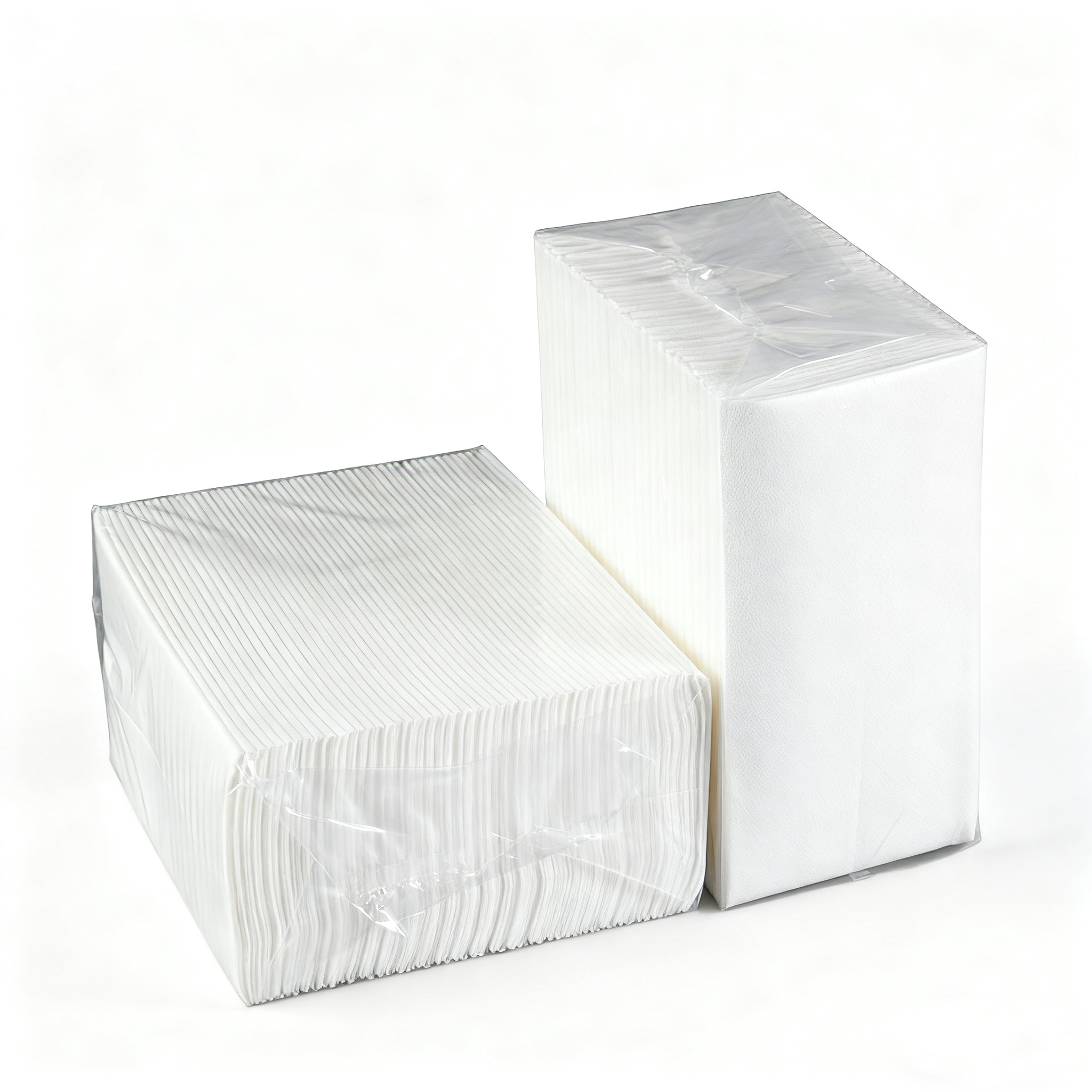 white airlaid napkins package