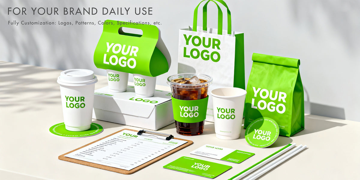 paper napkins coasters paper bags paper cups