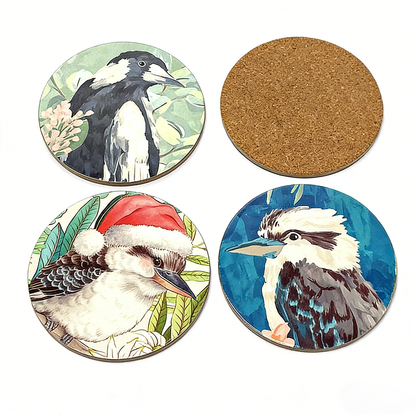 OEM Custom Wooden Coasters Factory | Square & Round MDF Cork Coasters Manufacturer | Absorbent Beverage & Bar Coasters Supplier HLCOA1010