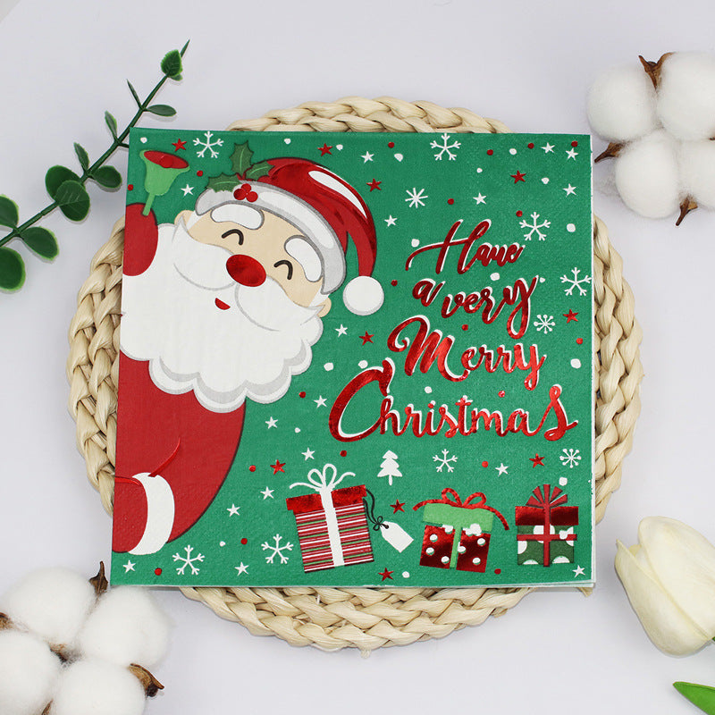 33x33 Christmas napkins paper cocktail napkins